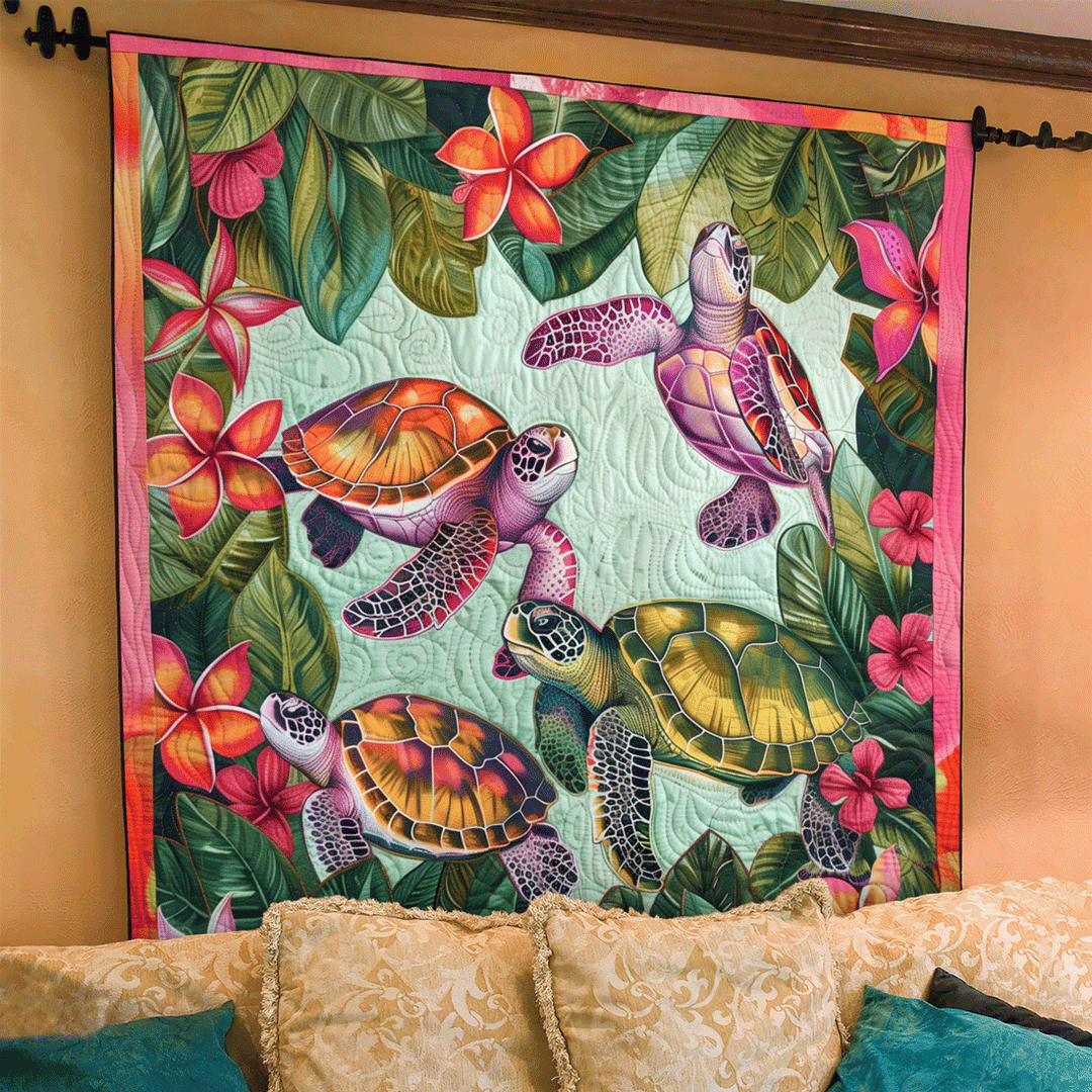 Meeresschildkröten Kunst Wandbehang