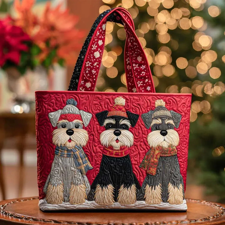 Handgemachte Tasche – Schnauzer Trio