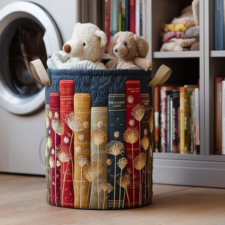 Farbenfrohes Bücherregal Wäschekorb