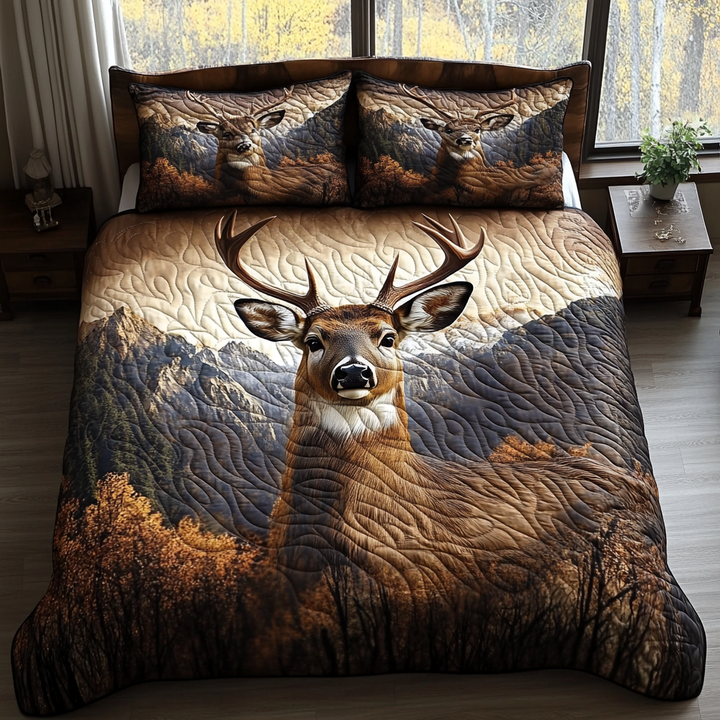 Schlafender Bär Waldtier 3-teiliges Bettwäsche-Set